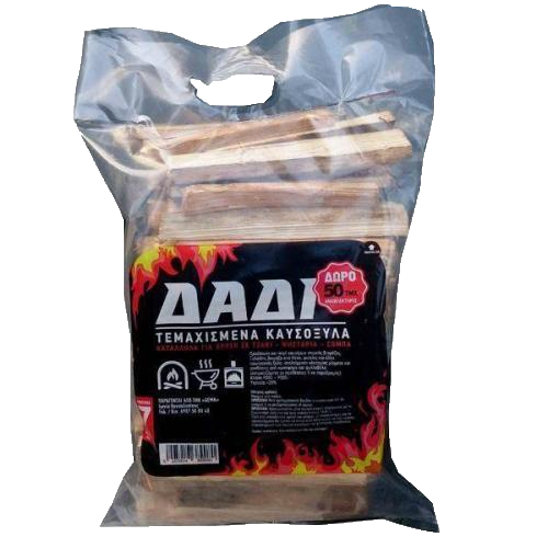 Δαδι Εμποτ/Νο Καυσοξυλο Σακ 7 Dm3 + Δωρο 50Τεμ Αναφλεκτηρες