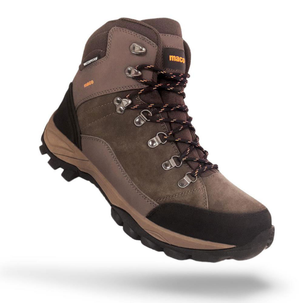 Μποτάκια Ορειβατικά Δέρμα Καφέ Maco Hillman