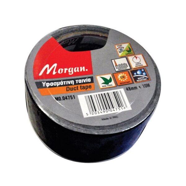 Ταινία Υφασμάτινη Μαύρη 48mmx10m  04751 Morgan