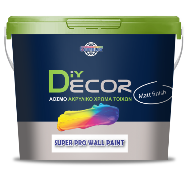 Πλαστικό Diy Decor Super Pro Wall Paint Magnolia 9lt