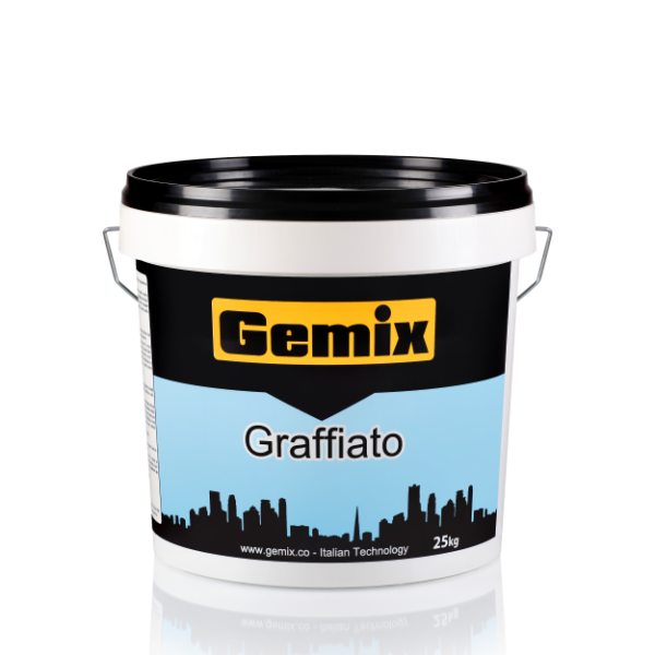 Σοβάς-Πάστα Θερμοπρόσοψης Σιλικ. Graffiato Full 1,5mm Σιλικ. 25kg