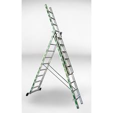 Σκάλα Πτυσσόμενη Αλουμινίου 3Χ9 - 6,44Μ (6627) 7627